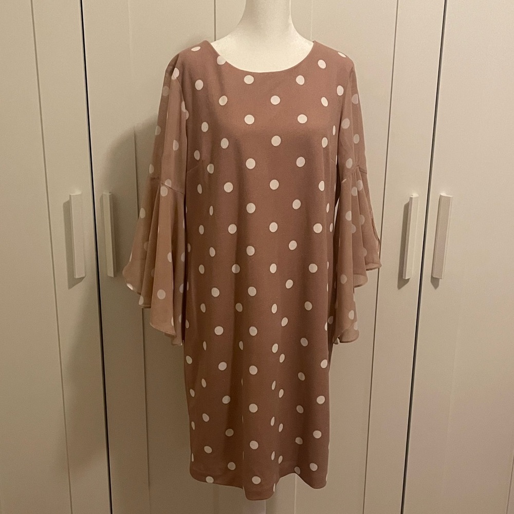 Est. 1946 Cato mauve polka dot dress